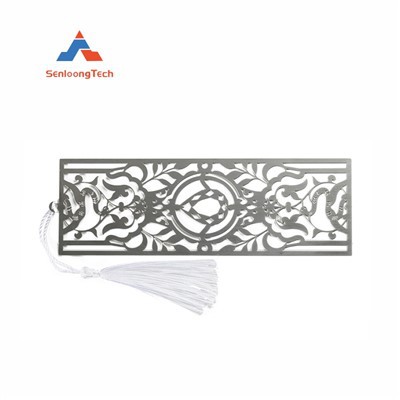 Syövytetty suorakaiteen muotoinen metalli kirjanmerkki